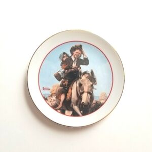 Vintage 1982 Norman Rockwell School Plate